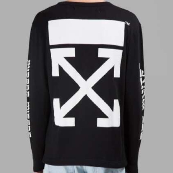 Off-White Quotes L/S tee black size small - Picture 2 of 3
